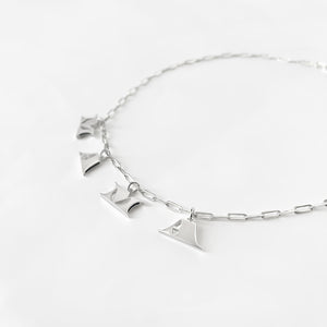 MAMA Letters Necklace - Silver